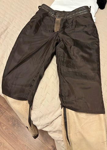 Mango KahverengiGerçek  Deri Kadın Pantolon - Görsel 10