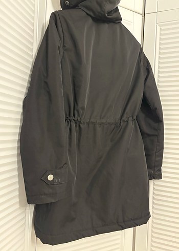 Pelüş içlikli parka kaban mont - Görsel 9