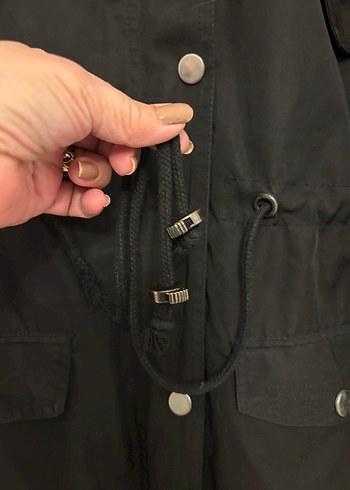 Pelüş içlikli parka kaban mont - Görsel 12