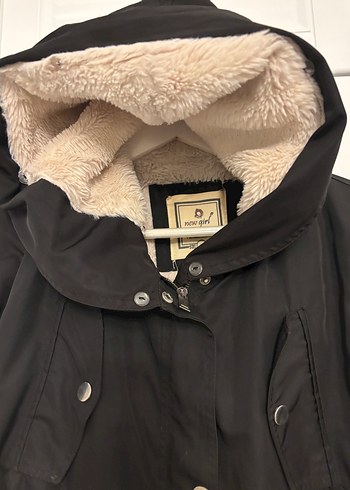 Pelüş içlikli parka kaban mont - Görsel 6
