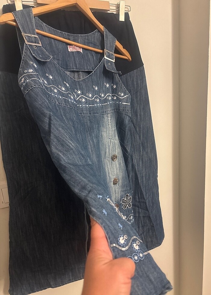 Hamile kot jile etek takım - Görsel 2