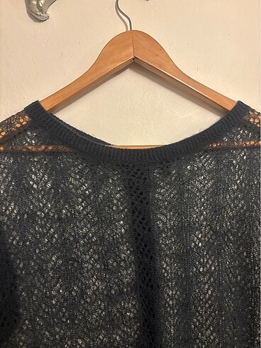 xl Beden Benetton transparan bluz hırka