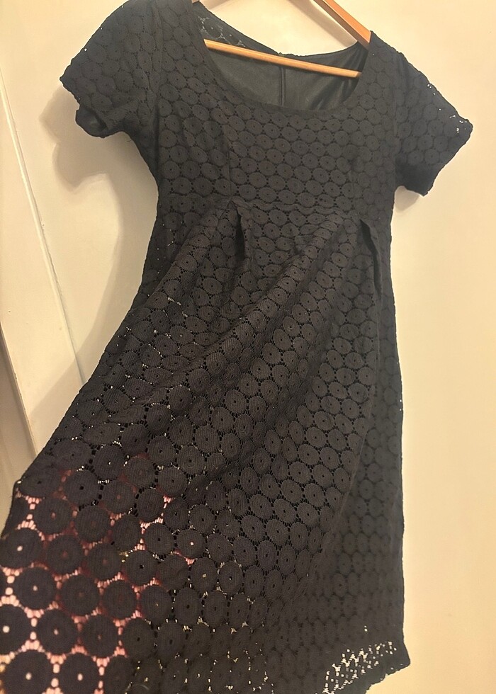 Asil güpür dantel elbise - Görsel 4