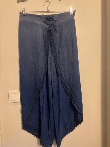 Etmik batik renk geçişli pantolon etek