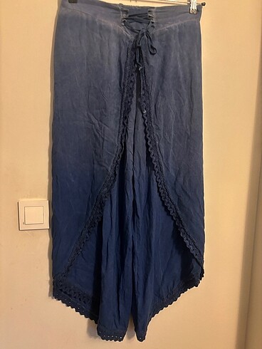 Diğer Etmik batik renk geçişli pantolon etek