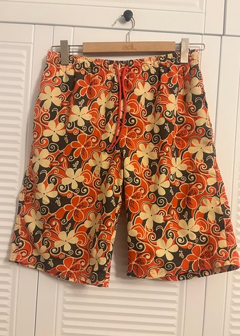 Erkek Bohem Bağcıklı Midi Mayo Şort tıffany - Görsel 3