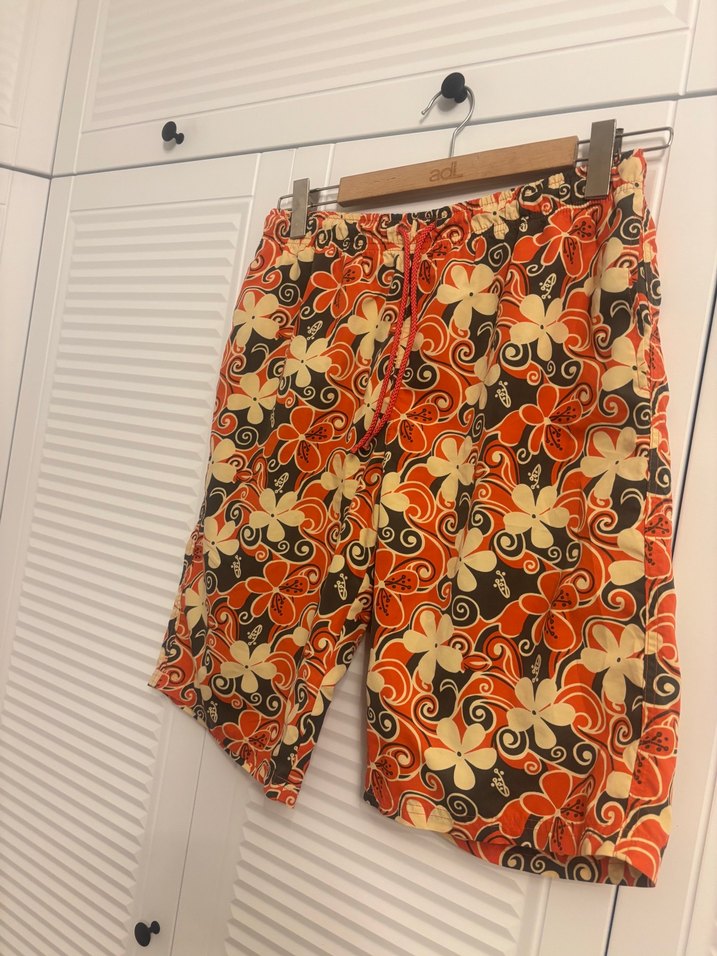 Erkek Bohem Bağcıklı Midi Mayo Şort tıffany - Görsel 2