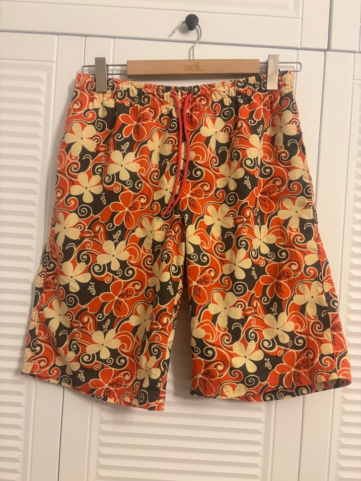 Erkek Bohem Bağcıklı Midi Mayo Şort tıffany - Görsel 3