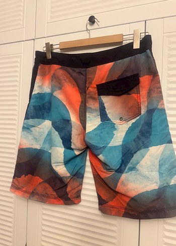 Erkek Çok Renkli Midi Bağcıklı Yüzme Şortu - Görsel 5