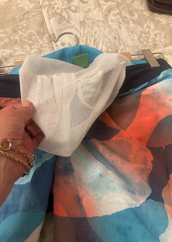 Erkek Çok Renkli Midi Bağcıklı Yüzme Şortu - Görsel 6