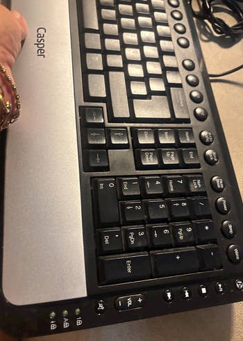 Casper Kablolu Gri Klavye - Görsel 3