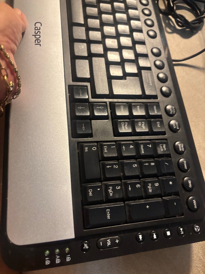 Casper Kablolu Gri Klavye - Görsel 3