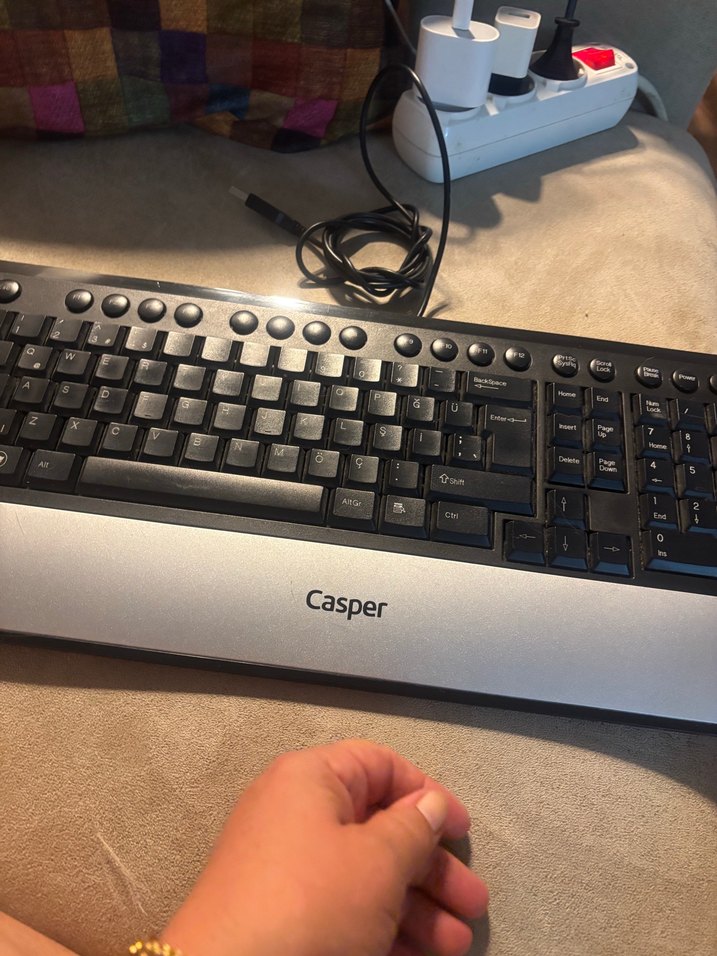Casper Kablolu Gri Klavye - Görsel 2