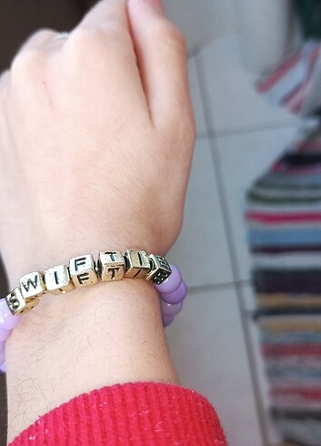 Beden mor Renk Taylor swift swiftie bileklik