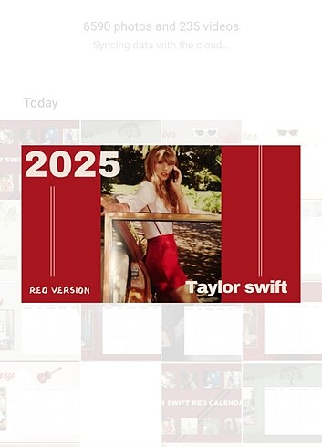 Taylor swift 2025 takvim 