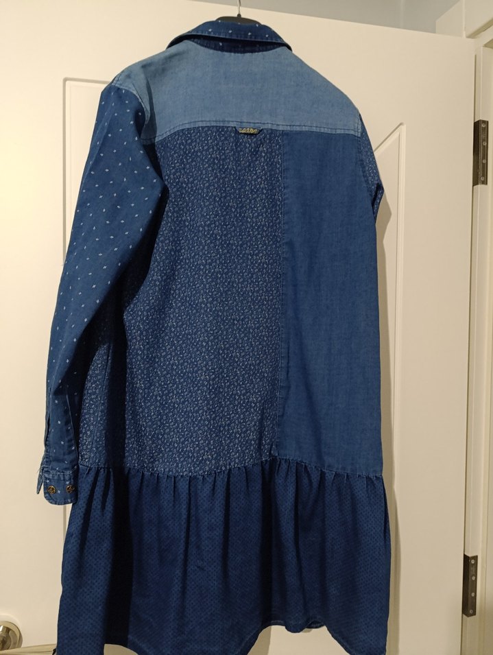 Lacivert Uzun Kollu  Tunik - Görsel 2