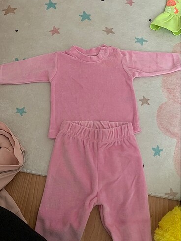 Kız bebek yeni doğan takım pembe kadife