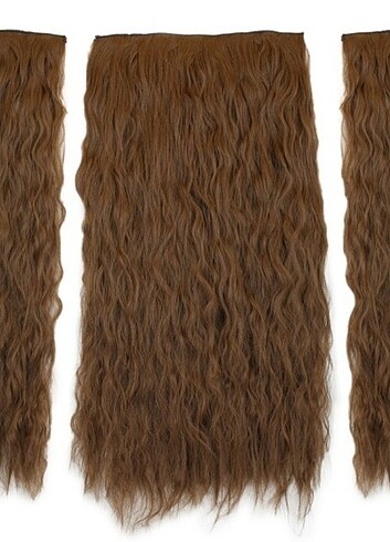 Kumral fiber sentetik saç