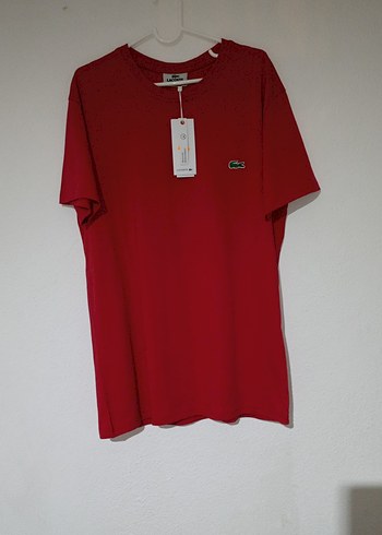 Lacoste Erkek Kırmızı Kısa Kollu Tişört
