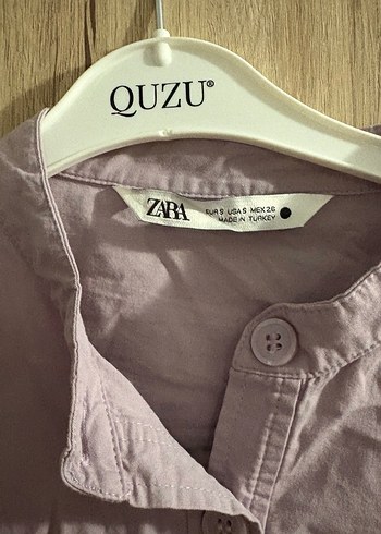 Zara lila Uzun Kollu Gömlek - Görsel 3