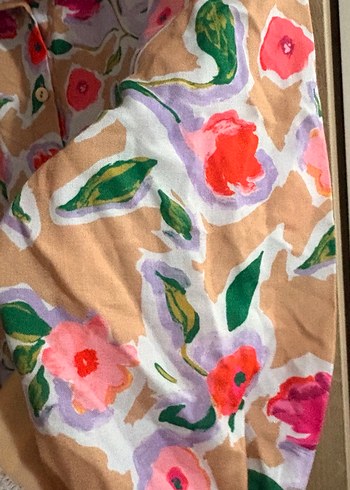 Çiçek Desenli Uzun Kadın Sabahlık - Görsel 3