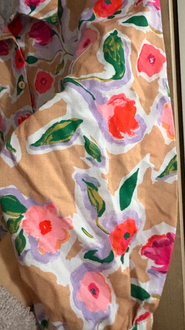 Çiçek Desenli Uzun Kadın Sabahlık - Görsel 3