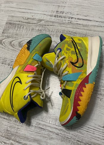 44 Beden sarı Renk Renkli Sarı Basketbol Ayakkabısı Velcro