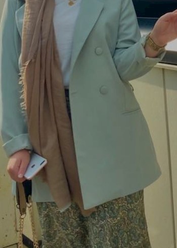 Zara mint yeşili Kadın Blazer Ceket