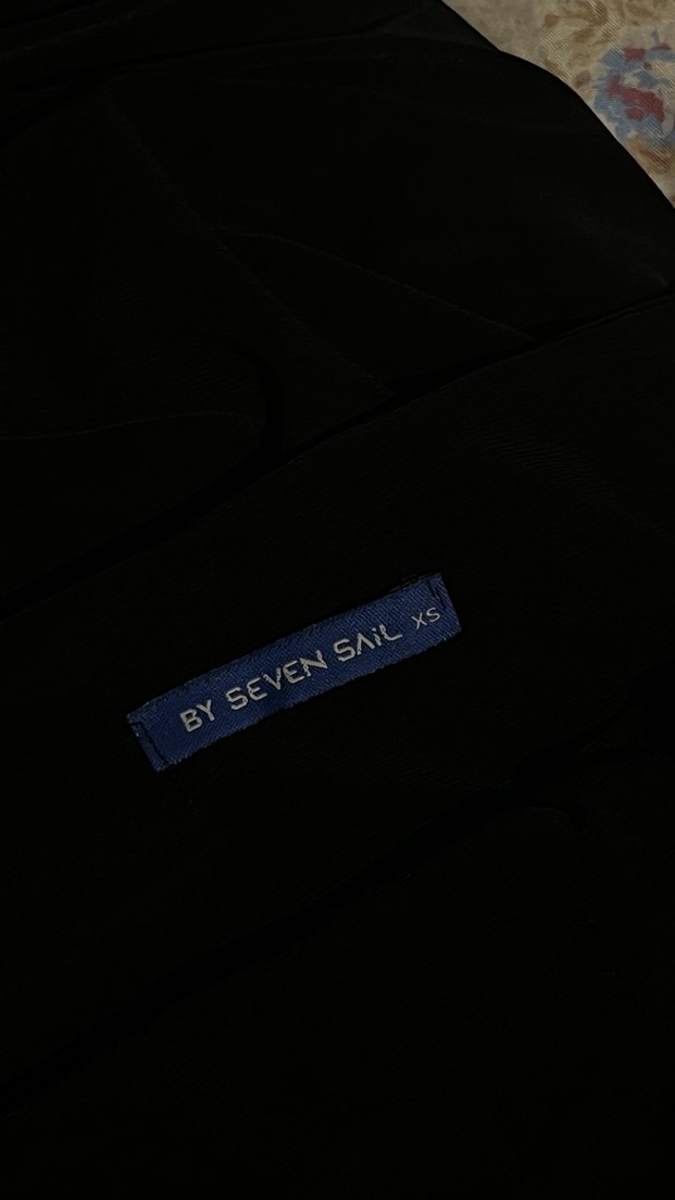 Drapeli Uzun Siyah Gotik Hamile Eteği - Görsel 2