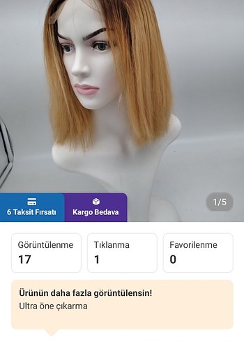 gerçek saç tül peruk - Görsel 2