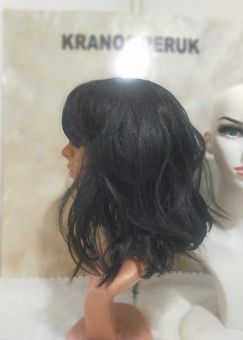 Siyah Goth Tarzı Kadın Peruk - Görsel 2