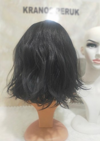 Siyah Goth Tarzı Kadın Peruk - Görsel 6