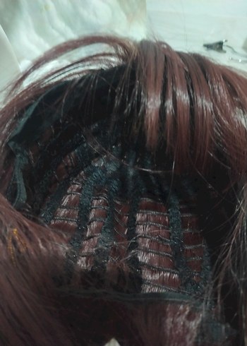 Bordo bakir Sentetik Kumaş Kadın Saç Aksesuarı - Görsel 6