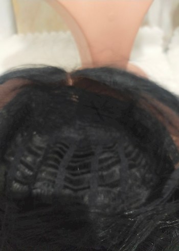 Siyah Düz Kadın Peruk - Görsel 5