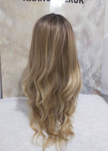 Bebek kurmalı Dalgalı Sentetik Peruk - Görsel 3