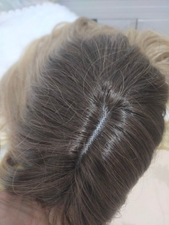 Bebek kurmalı Dalgalı Sentetik Peruk - Görsel 5