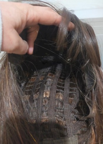 kahve bal köpüğü balyajDetaylı Kadin peruk - Görsel 3