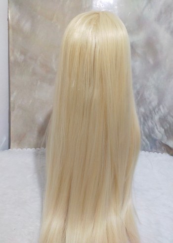 platin Sarı fiberKadın Saç peruk - Görsel 3