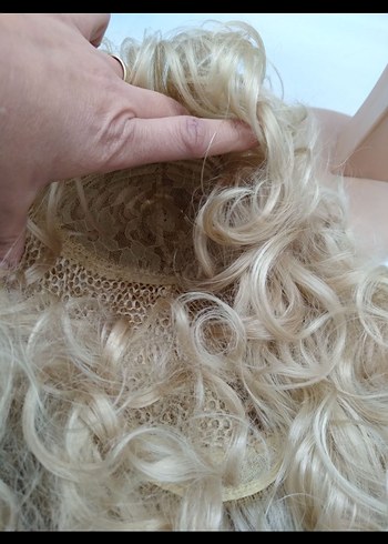 sariVintage Tarzı Kadın Peruk - Görsel 5