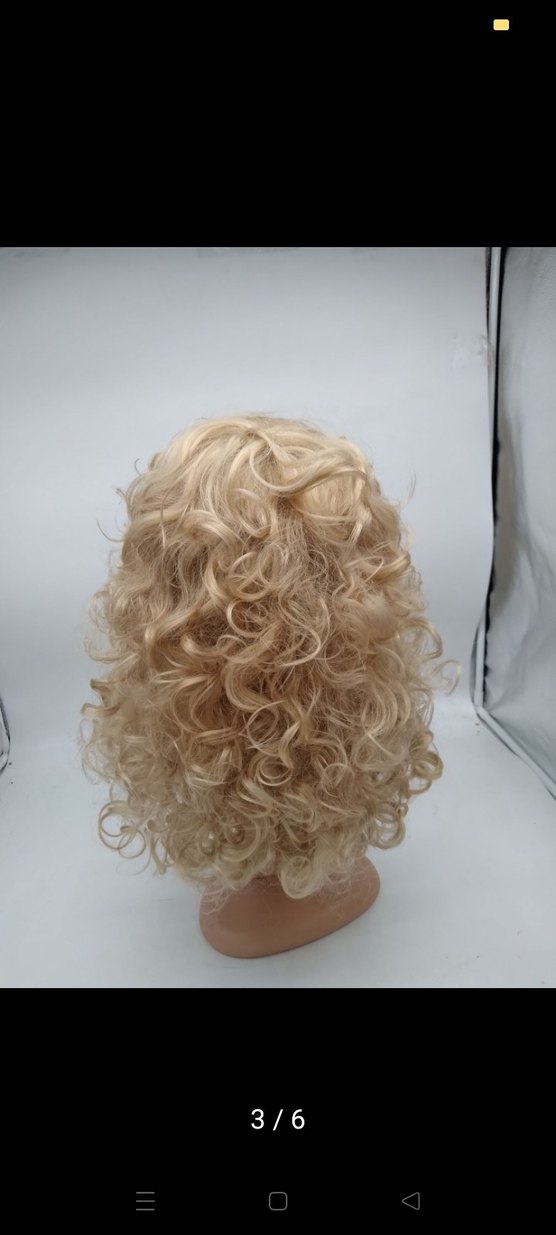 sariVintage Tarzı Kadın Peruk - Görsel 3