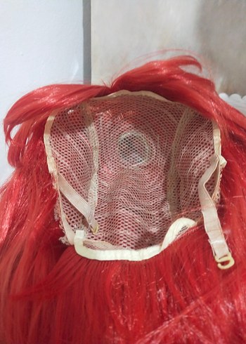 Kırmızı Gotik Pop Kültür Kadın Saç Aksesuarıparti peruk - Görsel 4