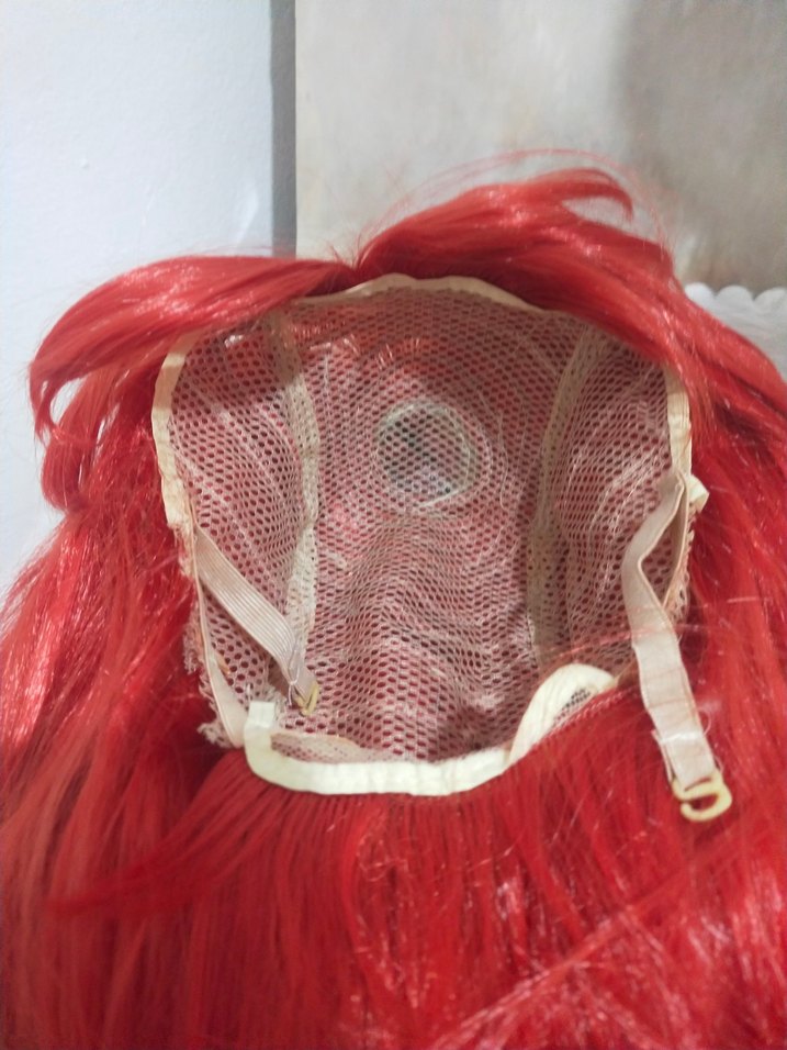 Kırmızı Gotik Pop Kültür Kadın Saç Aksesuarıparti peruk - Görsel 4