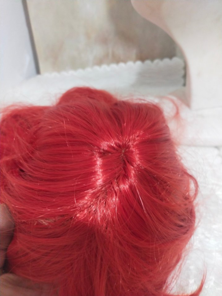 Kırmızı Gotik Pop Kültür Kadın Saç Aksesuarıparti peruk - Görsel 3