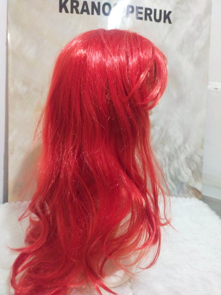 Kırmızı Gotik Pop Kültür Kadın Saç Aksesuarıparti peruk - Görsel 2