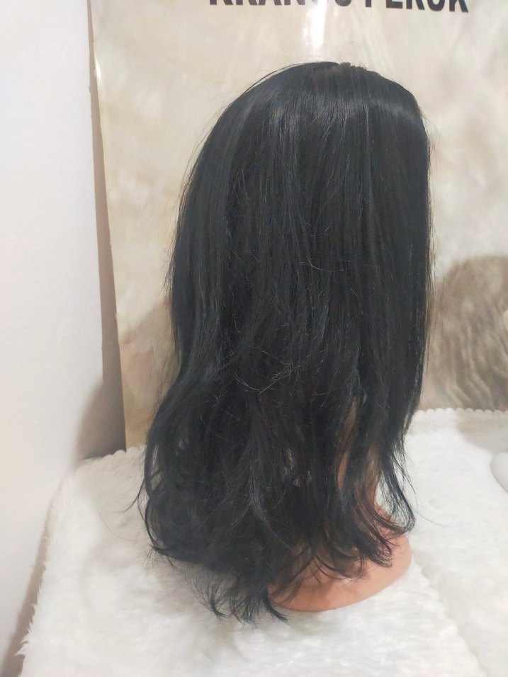 Siyah Gotik Sentetik parti  Peruk - Görsel 2