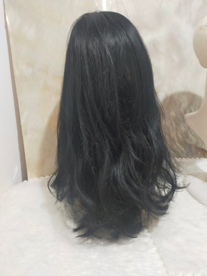 Siyah Gotik Sentetik parti  Peruk - Görsel 5