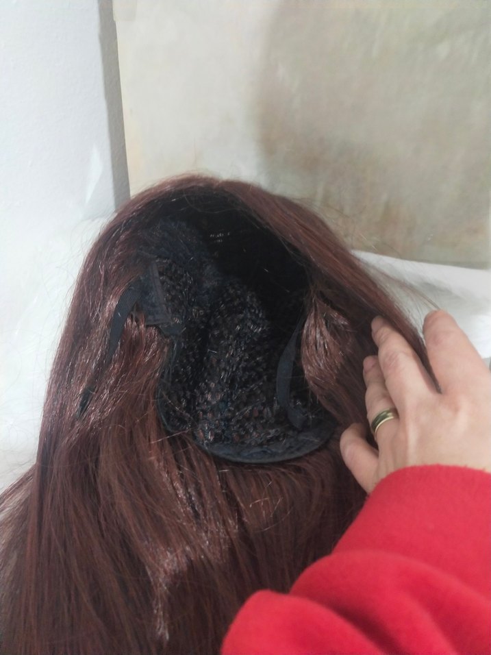 bakır kahve Kadın Sentetik Kumaş Saç Aksesuarı - Görsel 4