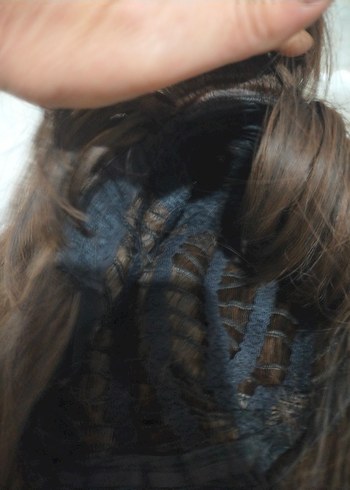 kızıl kahve Renk Kadın Sentetik Saç Aksesuarı peru - Görsel 5