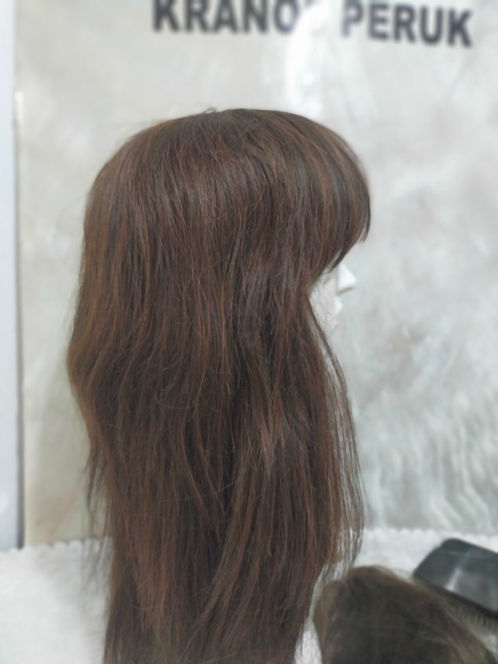 kızıl kahve Renk Kadın Sentetik Saç Aksesuarı peru - Görsel 2