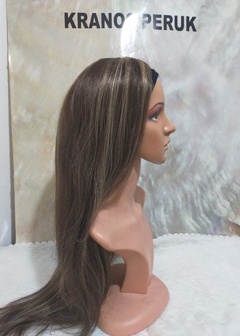 sentetik bantlı peruk - Görsel 5